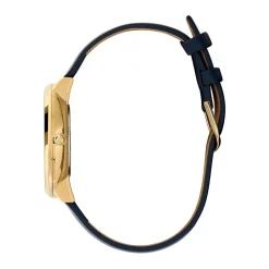 OLIVIA BURTON Montre Celestial Nova Bleu cadran doré fond bleu bracelet cuir bleu Best