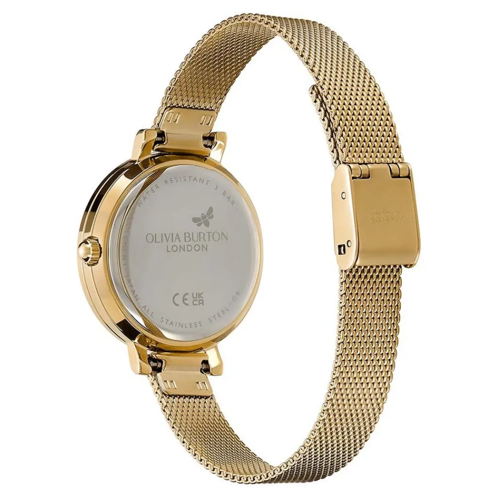 OLIVIA BURTON Montre Vintage Bead Doré cadran doré fond doré bracelet acier doré Clearance