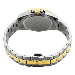 PHILIPP PLEIN Montre Gmt-i Challenger Noir cadran doré fond noir bracelet acier bicolore Online