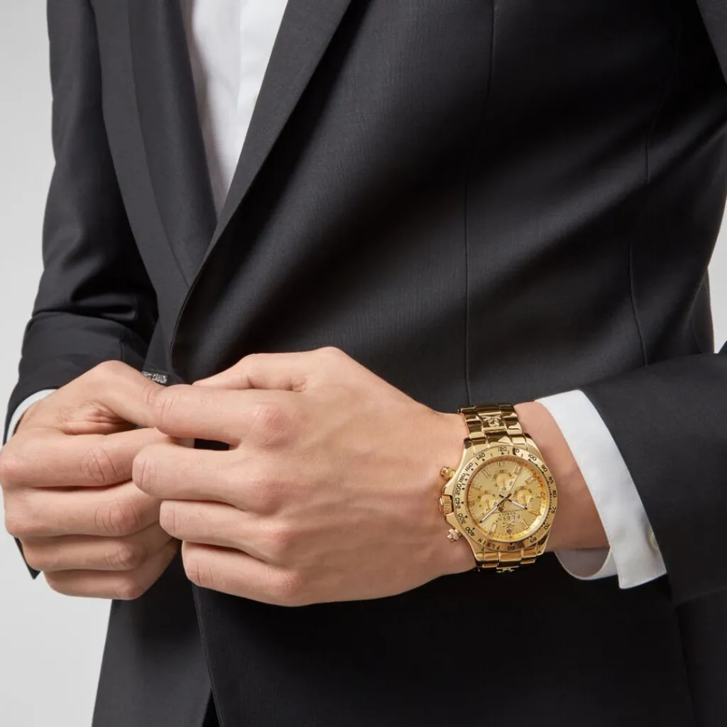 PHILIPP PLEIN Montre Nobile Doré cadran doré fond doré bracelet acier doré Discount