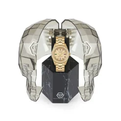 PHILIPP PLEIN Montre Queen Doré cadran doré fond doré bracelet acier doré Best