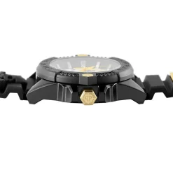 PHILIPP PLEIN Montre The Skull Ecoceramic Noir cadran noir fond noir bracelet silicone noir Outlet