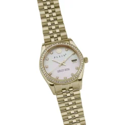 PHILIPP PLEIN Montre $treet Couture Ncare Blanc cadran doré fond nacre blanc bracelet acier doré Clearance