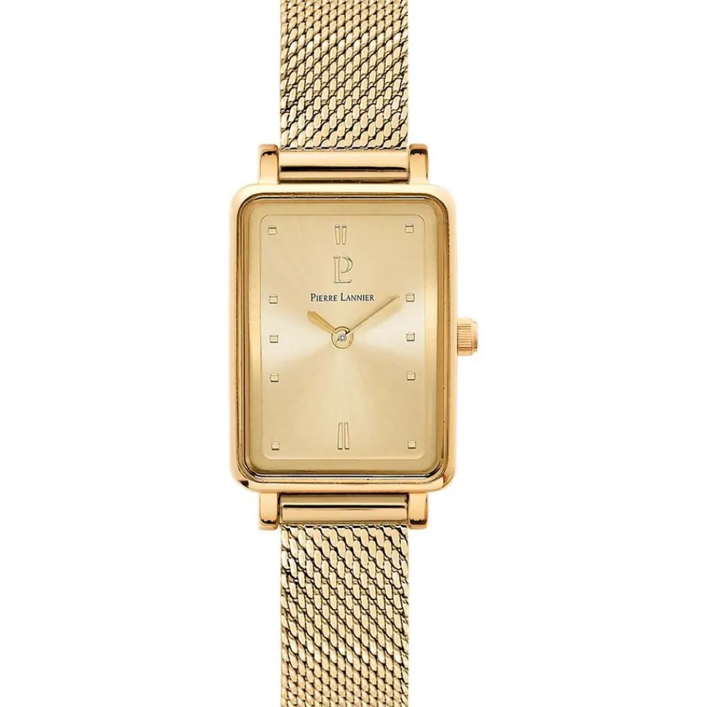 PIERRE LANNIER Montre Ariane Doré cadran doré fond doré bracelet acier doré Hot
