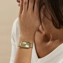 PIERRE LANNIER Montre Ariane Doré cadran doré fond doré bracelet acier doré Hot