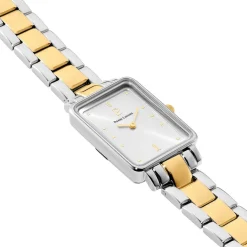 PIERRE LANNIER Montre Ariane Argenté cadran argenté fond argenté bracelet acier bicolore Clearance