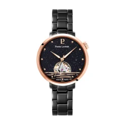 PIERRE LANNIER Montre Australe Noir cadran noir fond noir bracelet acier noir Outlet