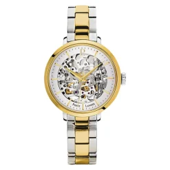 PIERRE LANNIER Montre Automatique 35 Acier Argenté cadran argenté fond argenté bracelet acier bicolore New