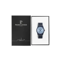 PIERRE LANNIER Montre Candide Bleu cadran bleu fond bleu bracelet acier bleu Sale