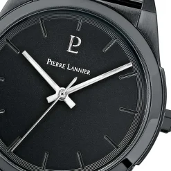 PIERRE LANNIER Montre Candide Noir cadran noir fond noir bracelet acier noir Sale