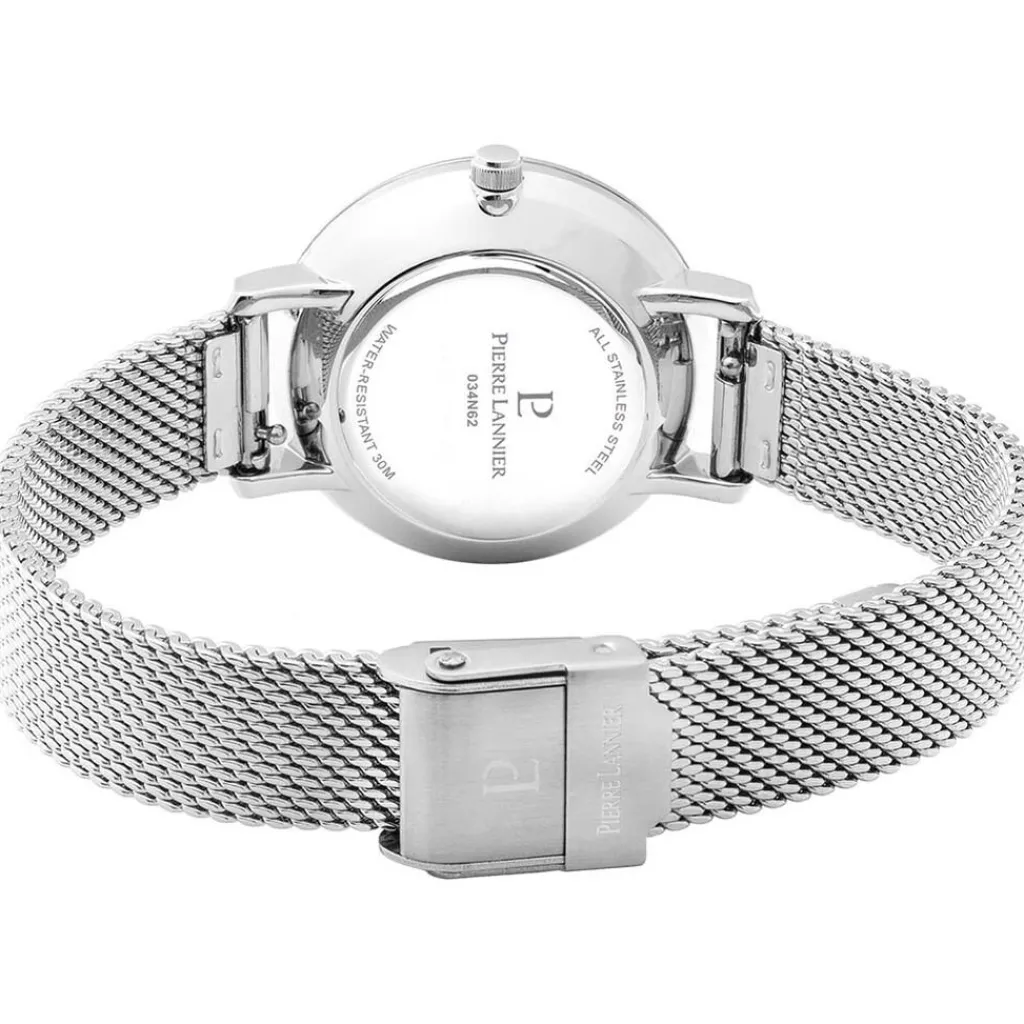 PIERRE LANNIER Montre Chouquette Argenté cadran argenté fond argenté bracelet acier argenté Sale