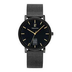 PIERRE LANNIER Montre Coeur Battant Noir cadran noir fond noir bracelet acier noir Best