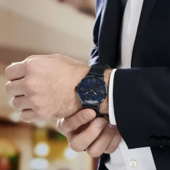 PIERRE LANNIER Montre Collection Beaucour Bleu cadran bleu fond bleu bracelet acier bleu Best