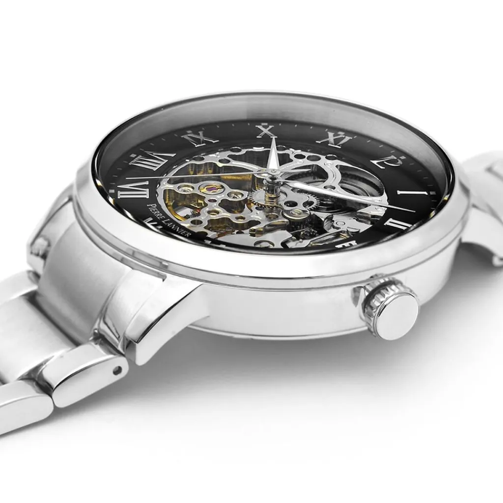 PIERRE LANNIER Montre Collection Automatique 42 Noir New