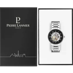 PIERRE LANNIER Montre Collection Automatique 42 Noir New