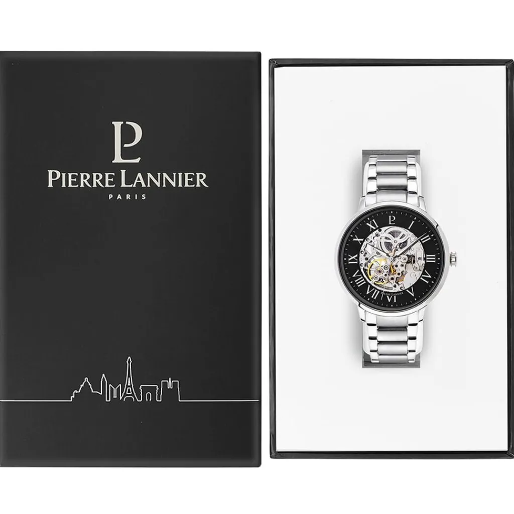 PIERRE LANNIER Montre Collection Automatique 42 Noir New