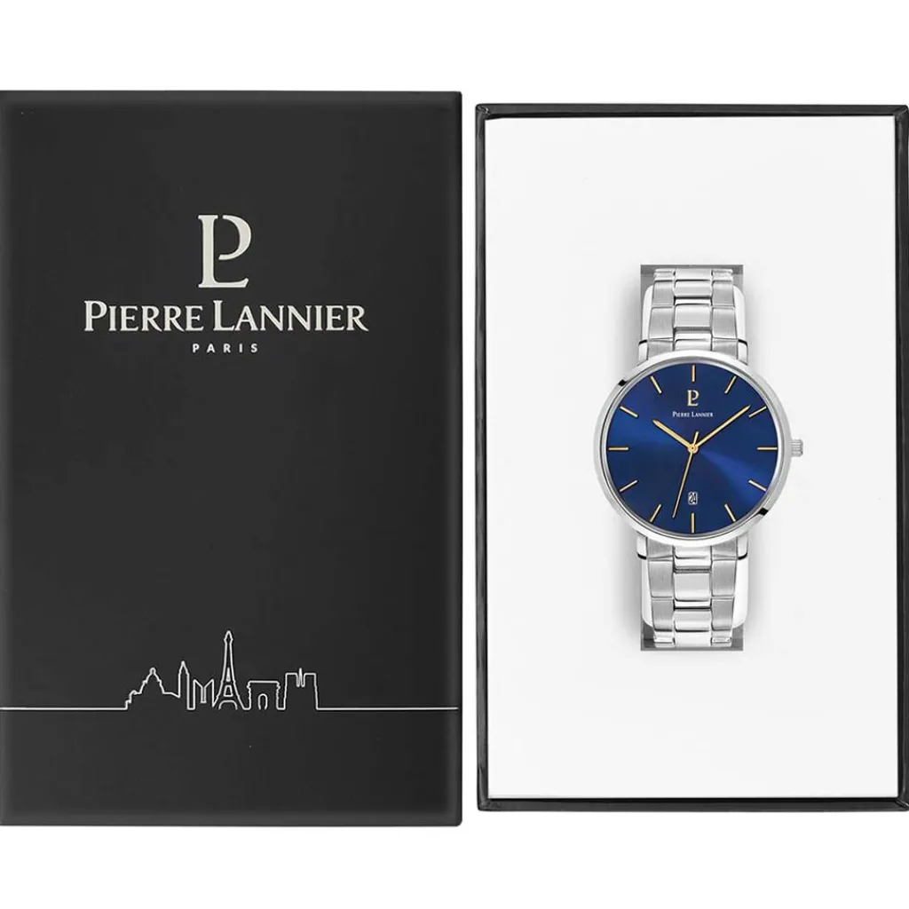 PIERRE LANNIER Montre Collection Echo Acier Argenté New