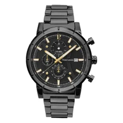 PIERRE LANNIER Montre Criterium Noir cadran noir fond noir bracelet acier noir