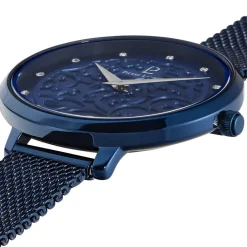 PIERRE LANNIER Montre Eolia Bleu cadran bleu fond bleu bracelet acier bleu Hot