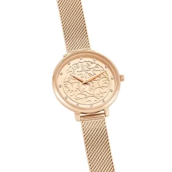 PIERRE LANNIER Montre Eolia Doré Rose cadran doré rose fond doré rose bracelet acier argenté Hot