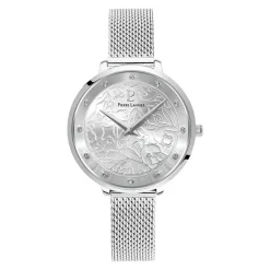 PIERRE LANNIER Montre Eolia Argenté cadran argenté fond argenté bracelet acier argenté Online
