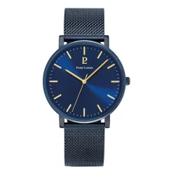 PIERRE LANNIER Montre Essential Bleu cadran bleu fond bleu bracelet acier bleu Hot