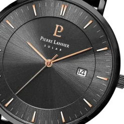 PIERRE LANNIER Montre Inti Noir cadran noir fond noir bracelet acier noir Clearance