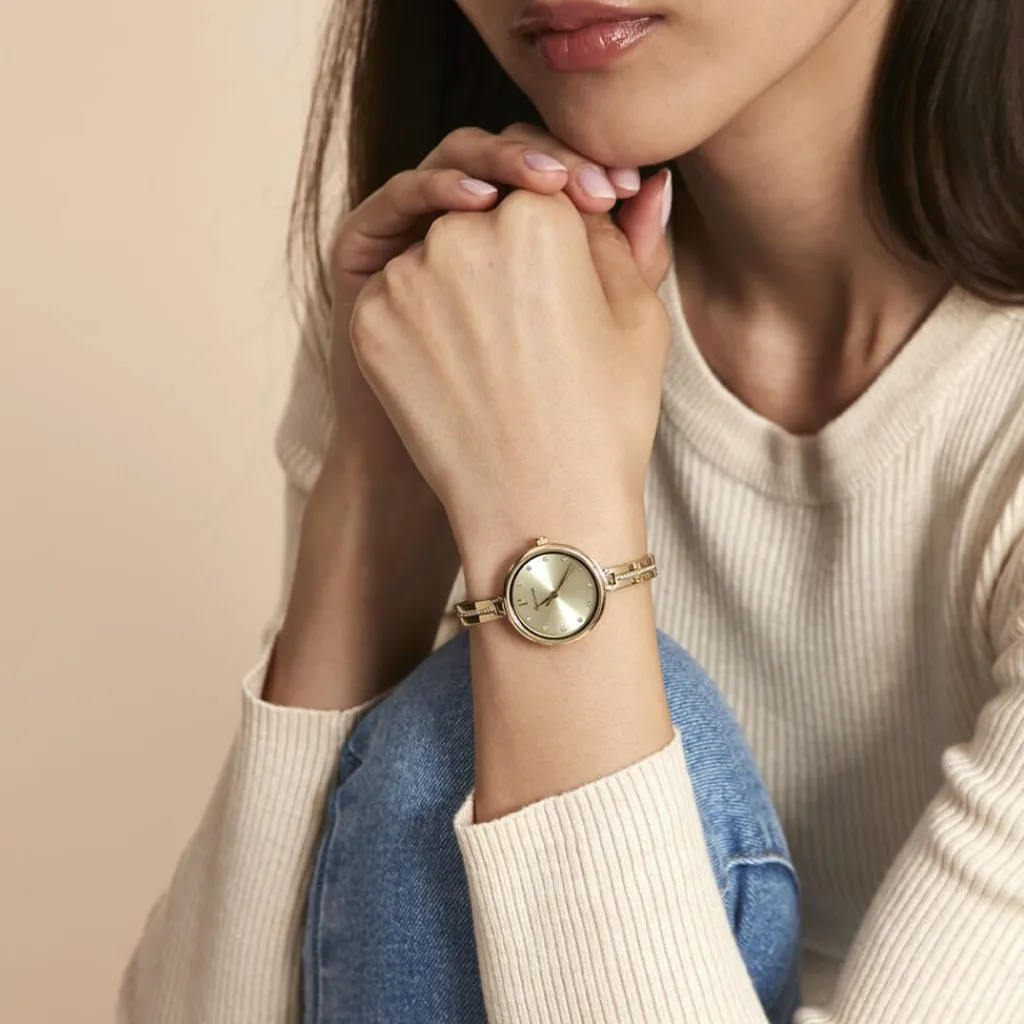 PIERRE LANNIER Montre Leia Doré cadran doré fond doré bracelet acier doré Online