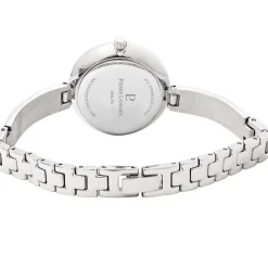 PIERRE LANNIER Montre Leia Blanc cadran argenté fond blanc bracelet acier argenté