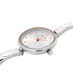 PIERRE LANNIER Montre Leia Argenté cadran bicolore fond argenté bracelet acier argenté