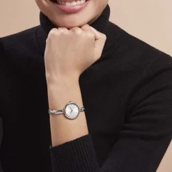 PIERRE LANNIER Montre Leia Argenté cadran bicolore fond argenté bracelet acier argenté