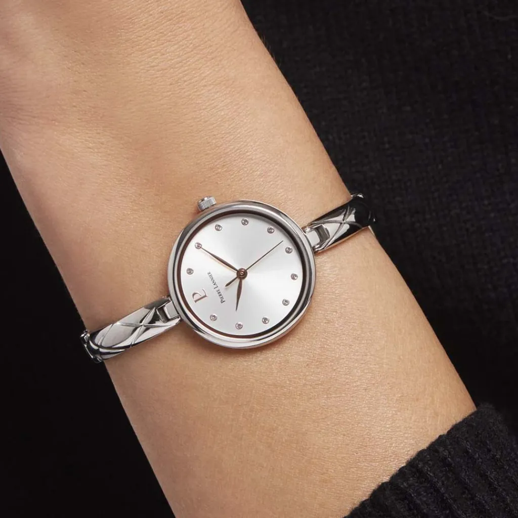 PIERRE LANNIER Montre Leia Argenté cadran bicolore fond argenté bracelet acier argenté