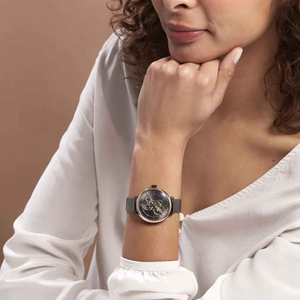 PIERRE LANNIER Montre Melodie Gris cadran gris fond gris bracelet acier gris Online