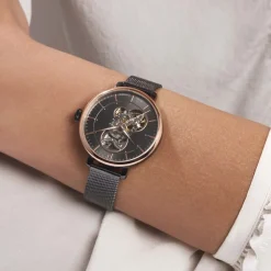 PIERRE LANNIER Montre Melodie Gris cadran gris fond gris bracelet acier gris Online