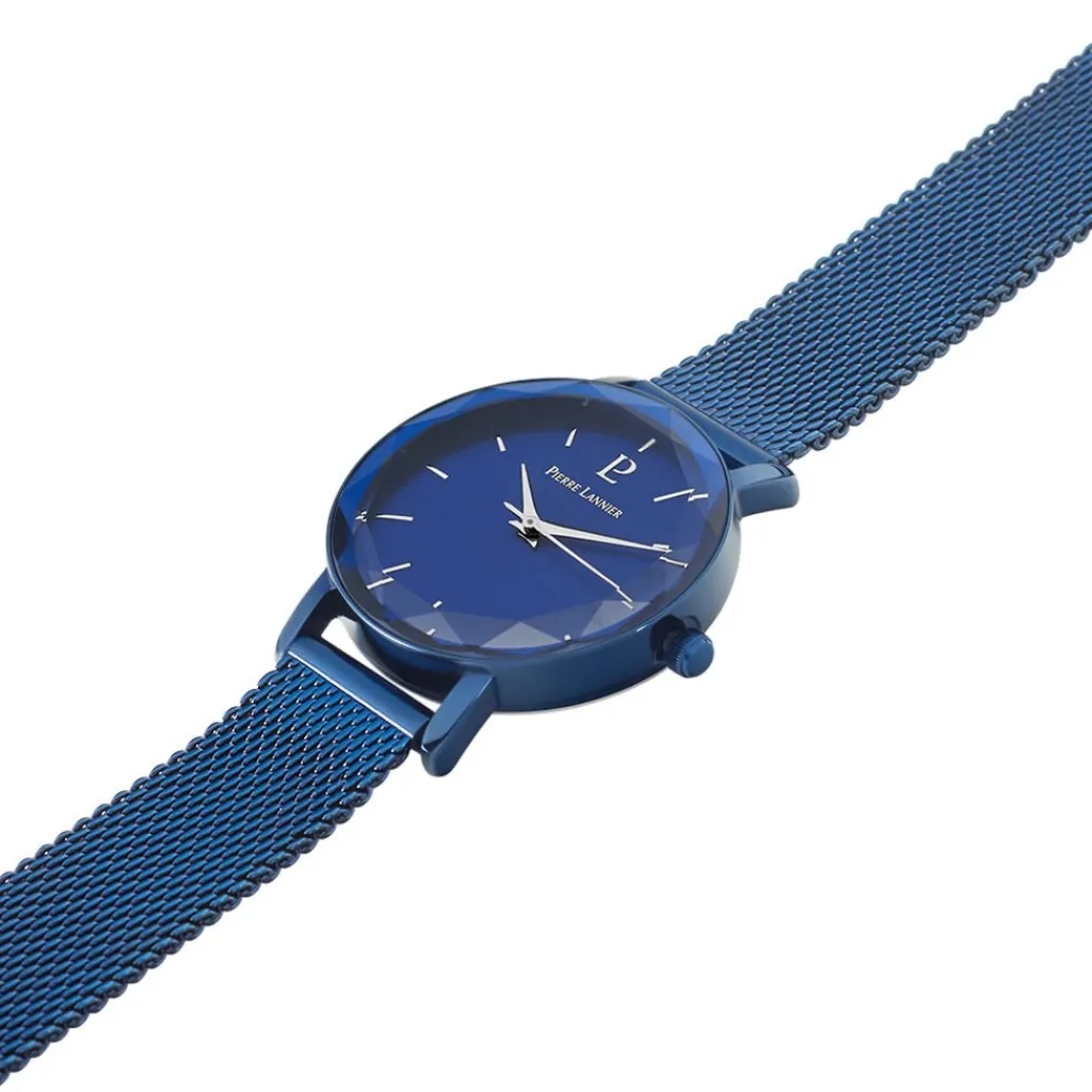 PIERRE LANNIER Montre Multiples Acier Bleu cadran bleu fond bleu bracelet acier bleu Online
