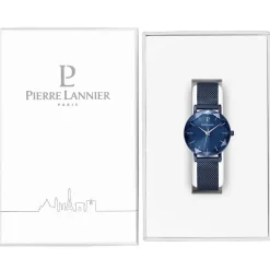 PIERRE LANNIER Montre Multiples Acier Bleu cadran bleu fond bleu bracelet acier bleu Online