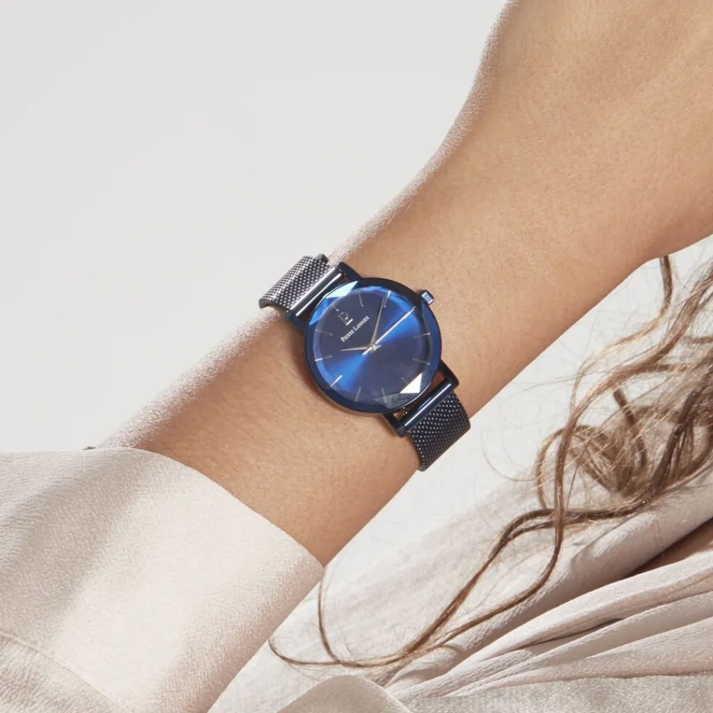 PIERRE LANNIER Montre Multiples Acier Bleu cadran bleu fond bleu bracelet acier bleu Online