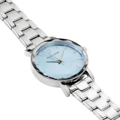PIERRE LANNIER Montre Multiples Bleu Sky cadran argenté fond bleu sky bracelet acier argenté Sale