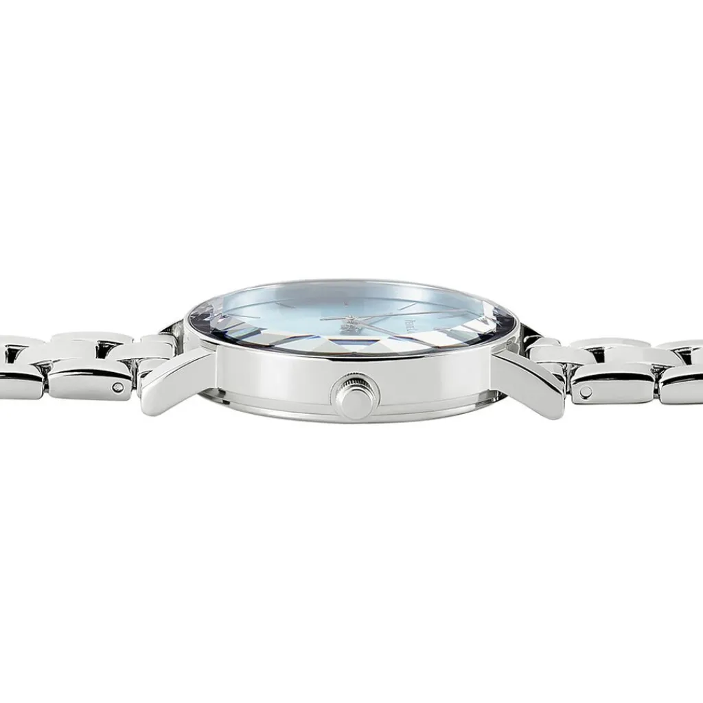 PIERRE LANNIER Montre Multiples Bleu Sky cadran argenté fond bleu sky bracelet acier argenté Sale