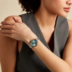 PIERRE LANNIER Montre Multiples Bleu Sky cadran argenté fond bleu sky bracelet acier argenté Sale