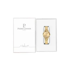 PIERRE LANNIER Montre Multiples Doré cadran doré fond doré bracelet acier doré Online