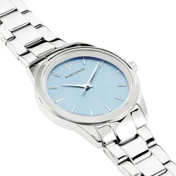 PIERRE LANNIER Montre Roxane Bleu Sky cadran argenté fond bleu sky bracelet acier argenté Sale