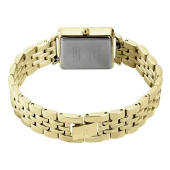 ROSEFIELD Montre Boxy Xs Noir cadran doré fond noir bracelet acier doré Online