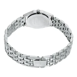 ROSEFIELD Montre Gemme Blanc cadran argenté fond blanc bracelet acier argenté Best
