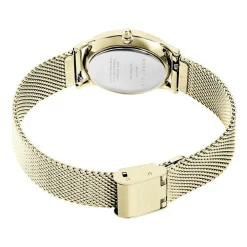 ROSEFIELD Montre Oval Blanc cadran doré fond blanc bracelet acier doré Best