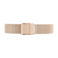 ROSEFIELD Montre The Small Edit Blanc cadran doré fond blanc bracelet acier doré Best