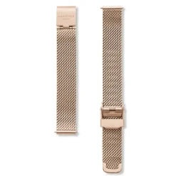 ROSEFIELD Montre The Small Edit Blanc cadran doré fond blanc bracelet acier doré Best