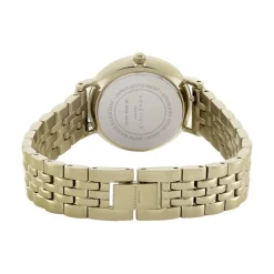 ROSEFIELD Montre The Small Edit Noir cadran doré fond noir bracelet acier doré Best