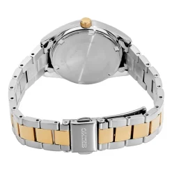 SEIKO Montre Classique Blanc cadran bicolore fond blanc bracelet acier bicolore New