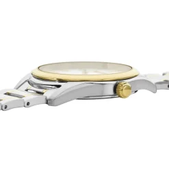 SEIKO Montre Classique Blanc cadran bicolore fond blanc bracelet acier bicolore New